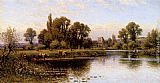 Alfred Glendening Famous Paintings - Medmenham Abbey